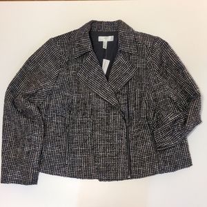 Tweed motor style jacket  lined Addition Elle size 22